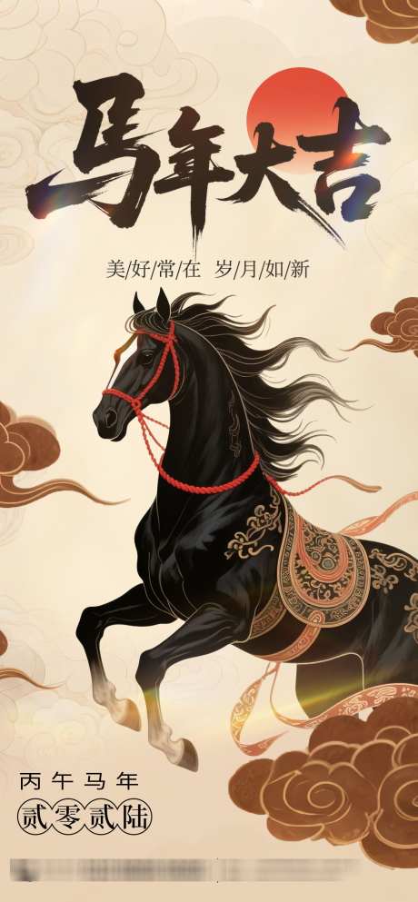 2026马年大吉海报_源文件下载_PSD格式_1260X2720像素-2026,马年海报,马年-作品编号:2025102509598266-志˓设′网