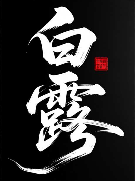 白露中国传统二十四节气_AI图片下载_采样_880X1184像素-二十四节气,毛笔字,书法字-作品编号:2025102723248155-志˰设˰网