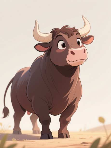 手绘卡通牛_AI图片下载_euler采样_960X1280像素-手绘,卡通,动物-作品编号:2025102813378498-志˓设ˇ网