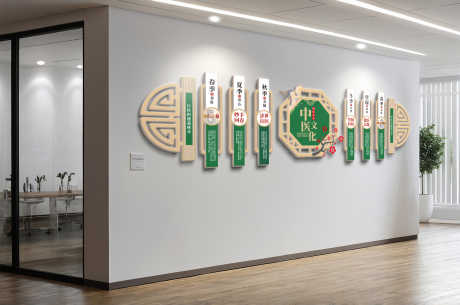 中国风医院传统中医文化墙_源文件下载_CDR格式_5000X3315像素-中医,传统,医院-作品编号:2025102910413230-志‘设.网