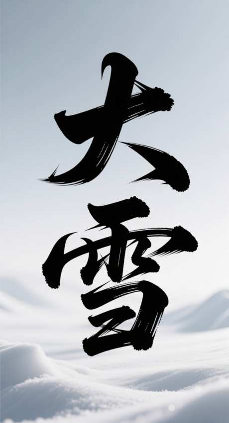 大雪艺术字_AI图片下载_采样_752X1392像素-二十四节气,创意,书法字-作品编号:2025102917547956-志˘设˘网