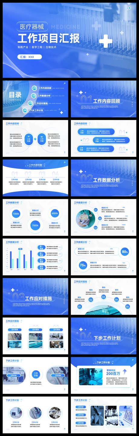生物医疗总结报告模板PPT_源文件下载_PPTX格式_1040X3263像素-医疗,项目,汇报-作品编号:2025103013576985-志˒设.网