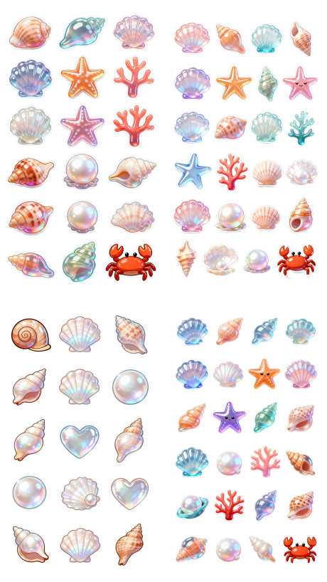 贝壳珍珠免抠立体贴纸_源文件下载_PSD格式_1440X2560像素-立体,珍珠,贝壳-作品编号:2025103110434320-志·设.网