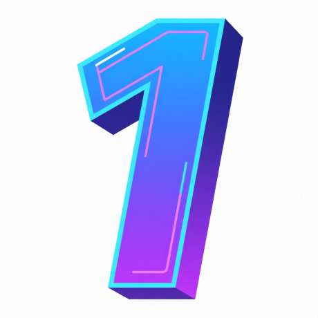 赛格朋克风格数字1_AI图片下载_采样_1024X1024像素-数字,赛格朋克,艺术字-作品编号:2025103016126525-志˱设˱网