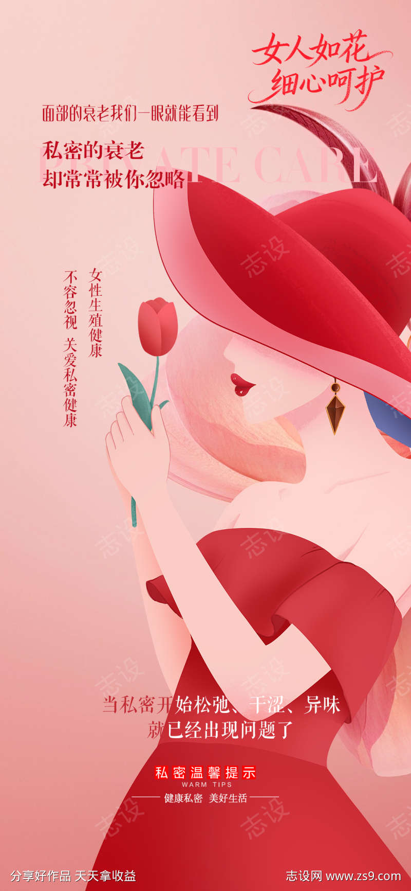 私密抗衰保养海报