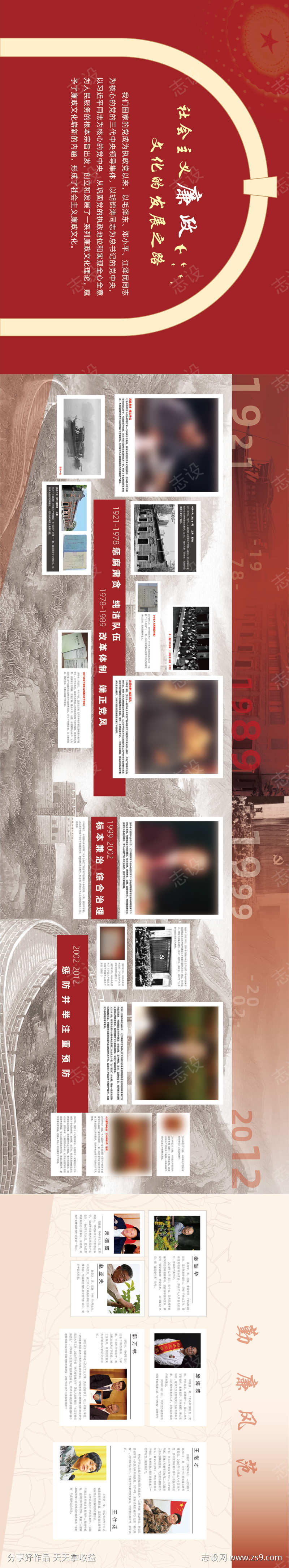 廉政展厅墙面文化墙