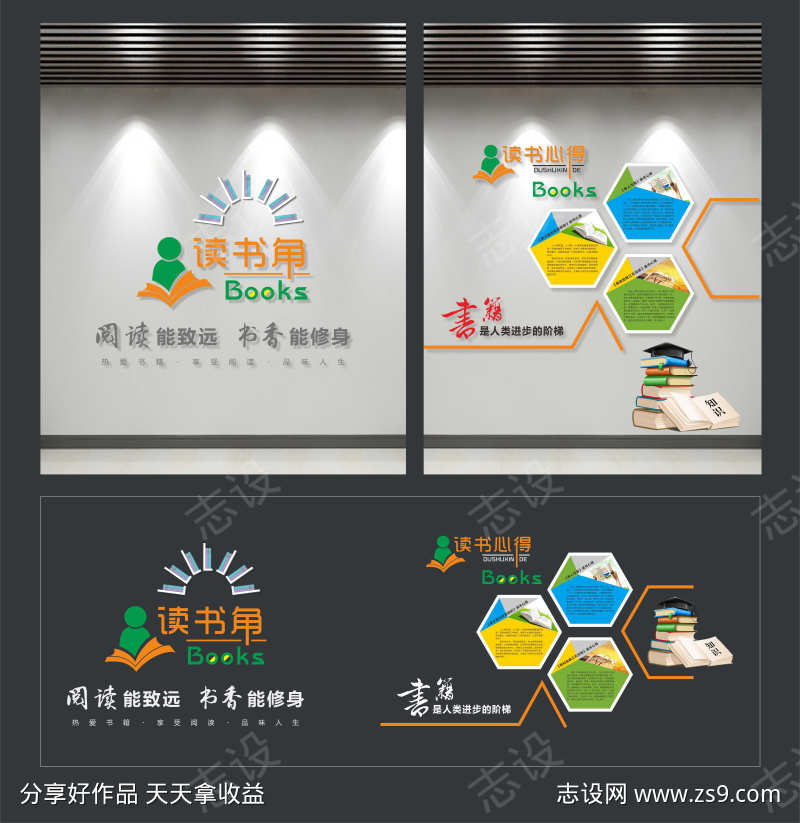 图书馆形象墙