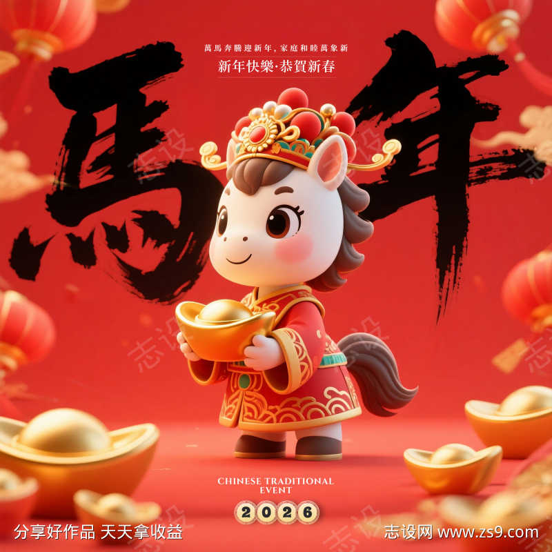 2026新年春节屏幕方形源文件29