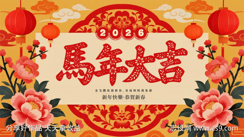 2026新年春节屏幕展板源文件30
