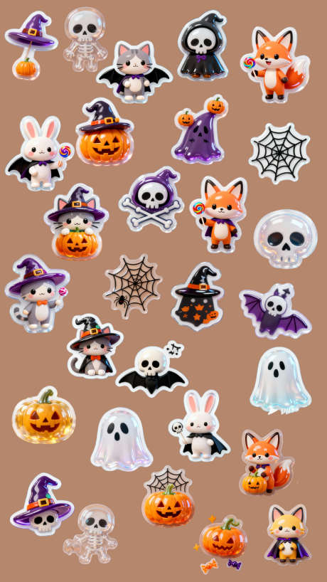 万圣节免扣立体贴纸_源文件下载_PSD格式_1080X1920像素-立体,膨胀,万圣节-作品编号:2025110110465412-志ˆ设·网