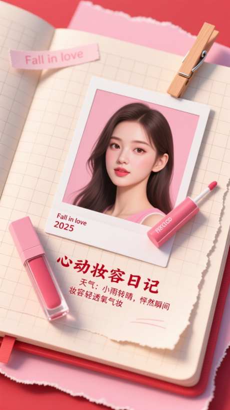 粉色清新海报_AI图片下载_dpmpp_2m采样_720X1280像素-海报,宣传,化妆品-作品编号:2025110209449982-志ˈ̹设˒网