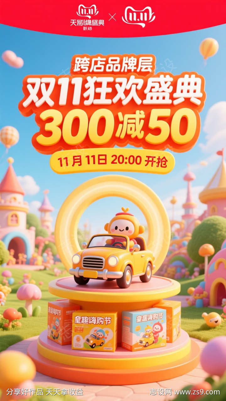 双11狂欢盛典海报