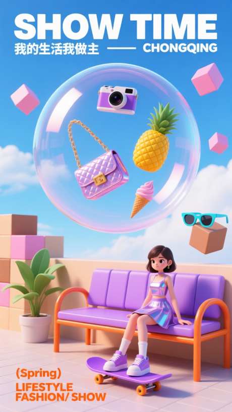 双11电商海报_AI图片下载_euler采样_720X1280像素-冰激凌,相机,包-作品编号:2025110222083938-志·设˙网