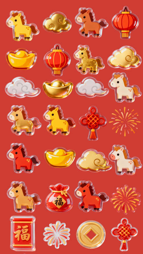 马年卡通立体贴纸_源文件下载_PSD格式_1080X1920像素-膨胀,立体,卡通-作品编号:2025110314507118-志‘设˰网
