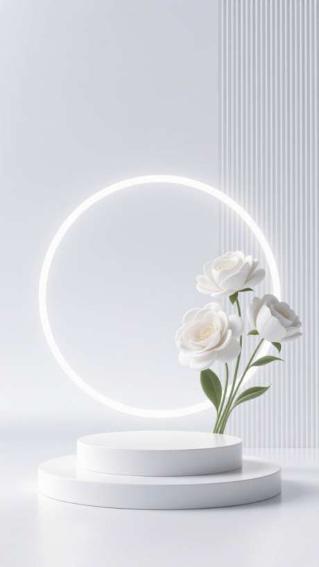 C4D简约电商产品海报展台背景_AI图片下载_dpmpp_2m采样_720X1280像素-背景,展台,产品-作品编号:2025110409391640-志·设.网