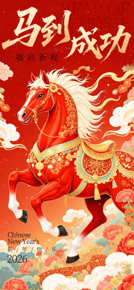 2026马年春节海报源文件94_源文件下载_PSD格式_1600X3467像素-新春,贺岁,热闹-作品编号:2025110409226692-志˓设˘网