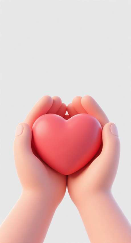 3D爱心插画_AI图片下载_采样_752X1392像素-简约,渐变,弥散风-作品编号:2025110412037100-志˯设˓网