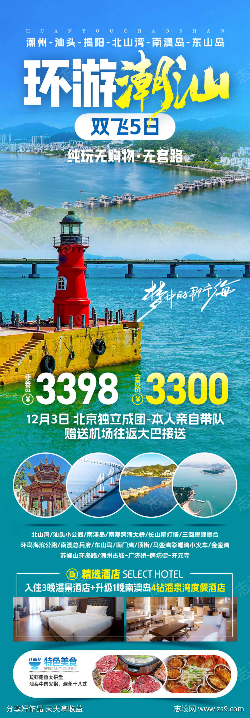 环游潮汕旅游海报