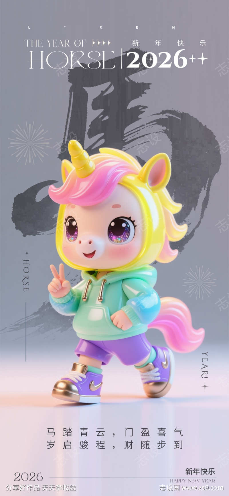 2026马年春节海报源文件130