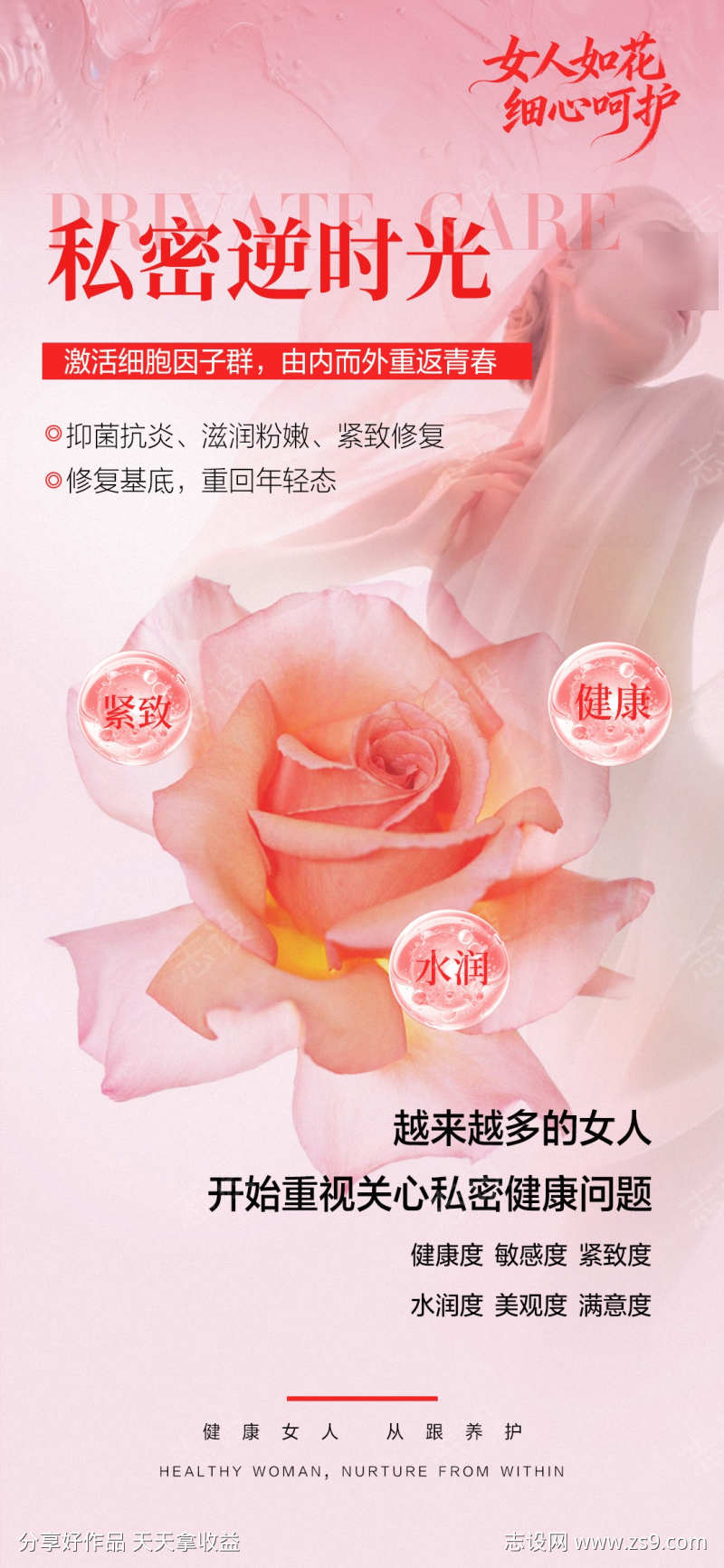 私密抗衰海报