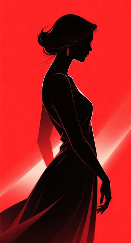 女性剪影图_AI图片下载_采样_752X1392像素-光影,高级,剪影-作品编号:2025110608252962-志.设′网