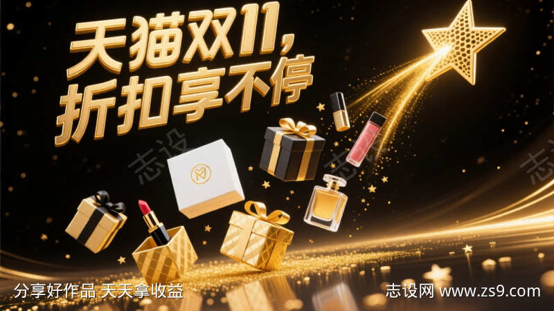 天猫双十一横版海报