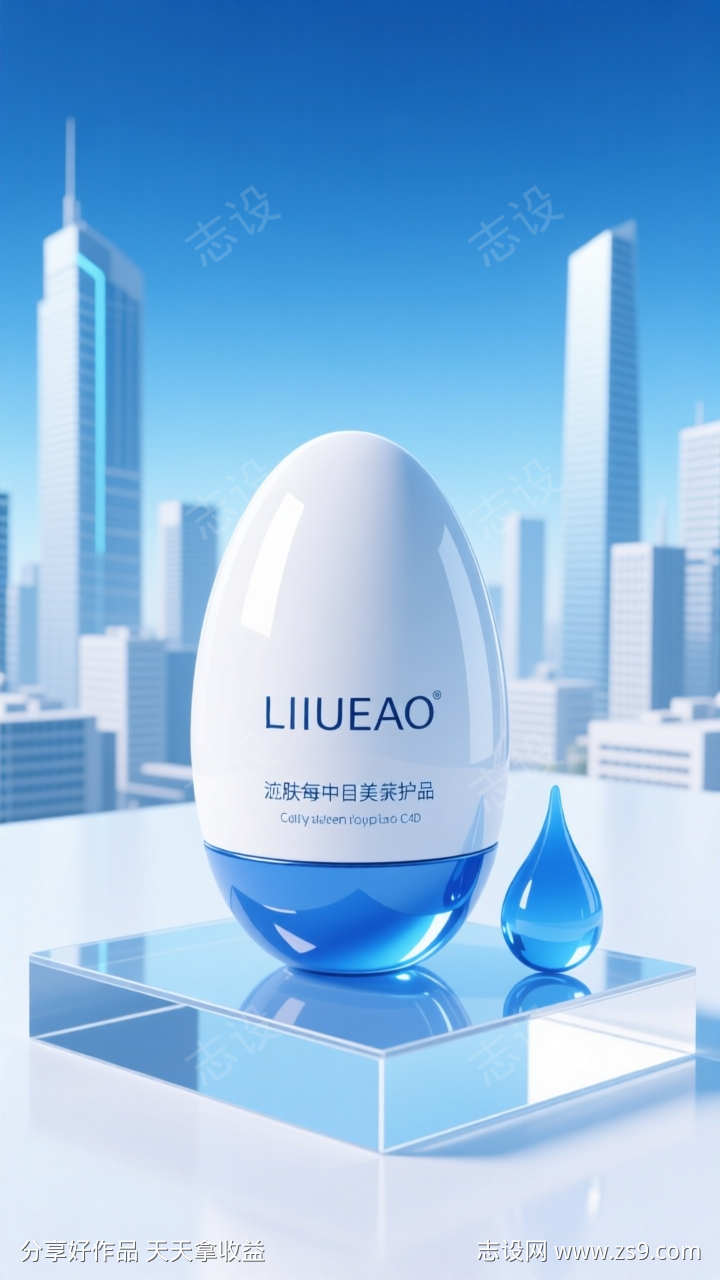 C4D美妆产品海报背景