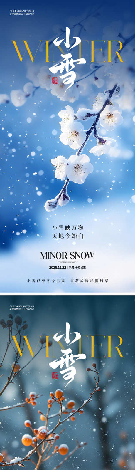 小雪节气海报_源文件下载_CDR格式_2000X4330像素-腊梅,雪花,雪景-作品编号:2025110709246372-志’设˲͓͕͔͐͑͗ٚٛٙ网