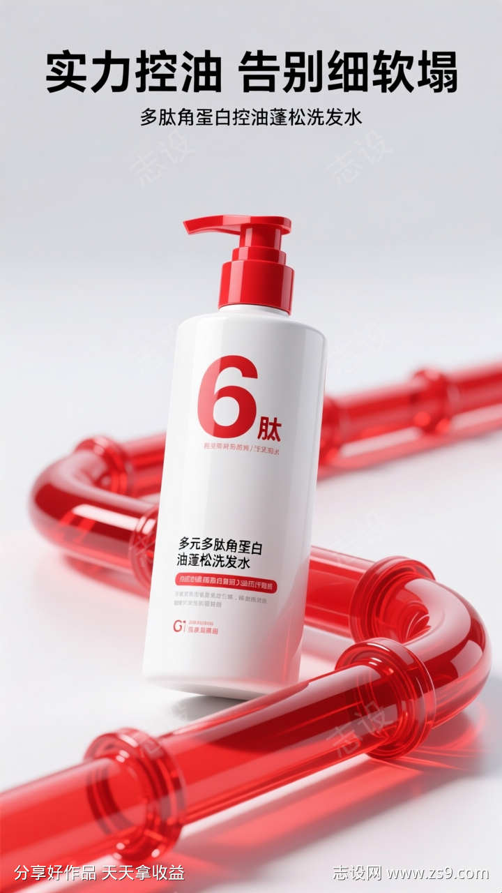 美妆洗护产品背景素材