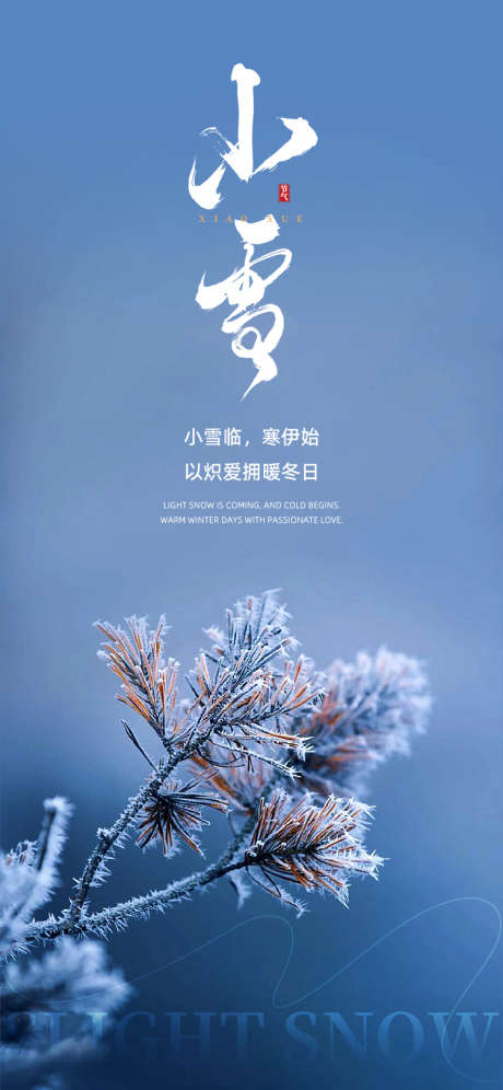 小雪节气海报_源文件下载_PSD格式_750X1624像素-snow,暖冬,雾凇-作品编号:2025110815236693-志˒设˒网