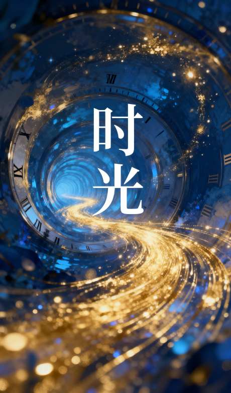 时间隧道流金背景_AI图片下载_采样_1152X2048像素-背景素材,炫彩,蓝金色调-作品编号:2025110918514836-志˯设ʹ֣֤֚֫֗ׄ网