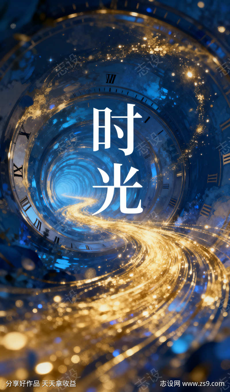 时间隧道流金背景