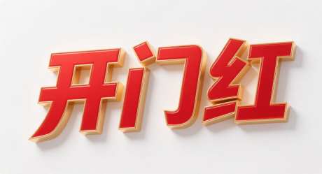 开门红艺术字_AI图片下载_采样_1392X752像素-创意,2026,艺术字-作品编号:2025111014154848-志·设′网