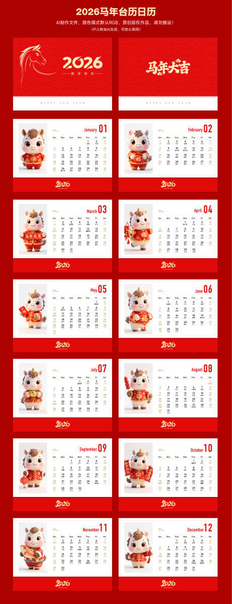 2026马年日历_源文件下载_AI格式_2578X6704像素-红色,日历,新年-作品编号:2025111115084416-志˲͓͕͔͐͑͗ٚٛٙ设˲͓͕͔͐͑͗ٚٛٙ网