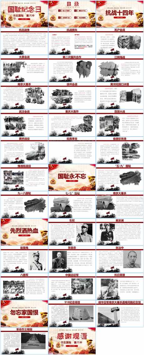 918勿忘国耻ppt