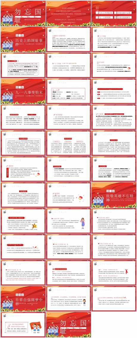 918勿忘国耻ppt