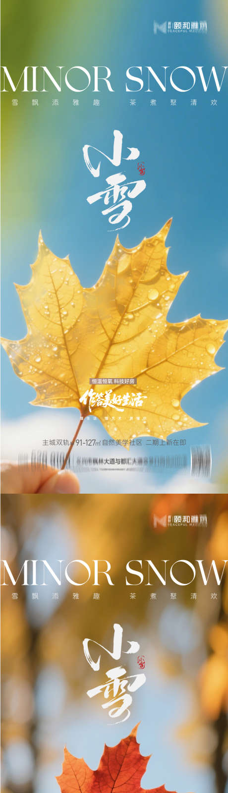 小雪节气节日海报_源文件下载_AI格式_1125X4872像素-枫叶,海报,节气-作品编号:2025111509059601-志’设ˈ̹网