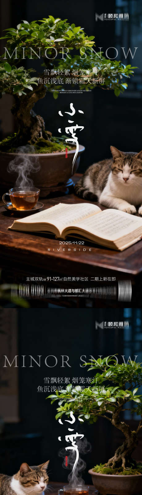 小雪节气节日海报_源文件下载_AI格式_1125X4872像素-喝茶,海报,节气-作品编号:2025111509225049-志‘设͵网