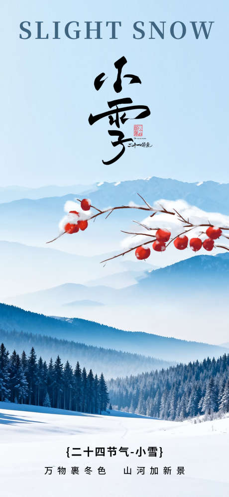 小雪节气海报_源文件下载_PSD格式_1242X2688像素-雪,冬天,雪地-作品编号:2025111516328232-志˜设’网