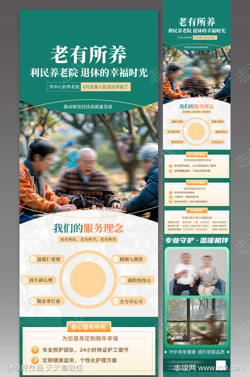 地产住宅老年养老社区康养配套价值点公众号