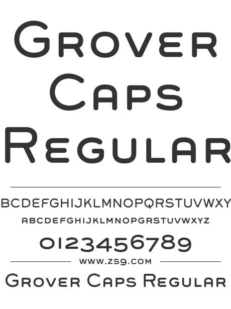 Grover Caps Regular_字体下载_格式_英文_常规_免费商用-Grover,衬线,可爱-作品编号:2025111513534520-志˰设˙网
