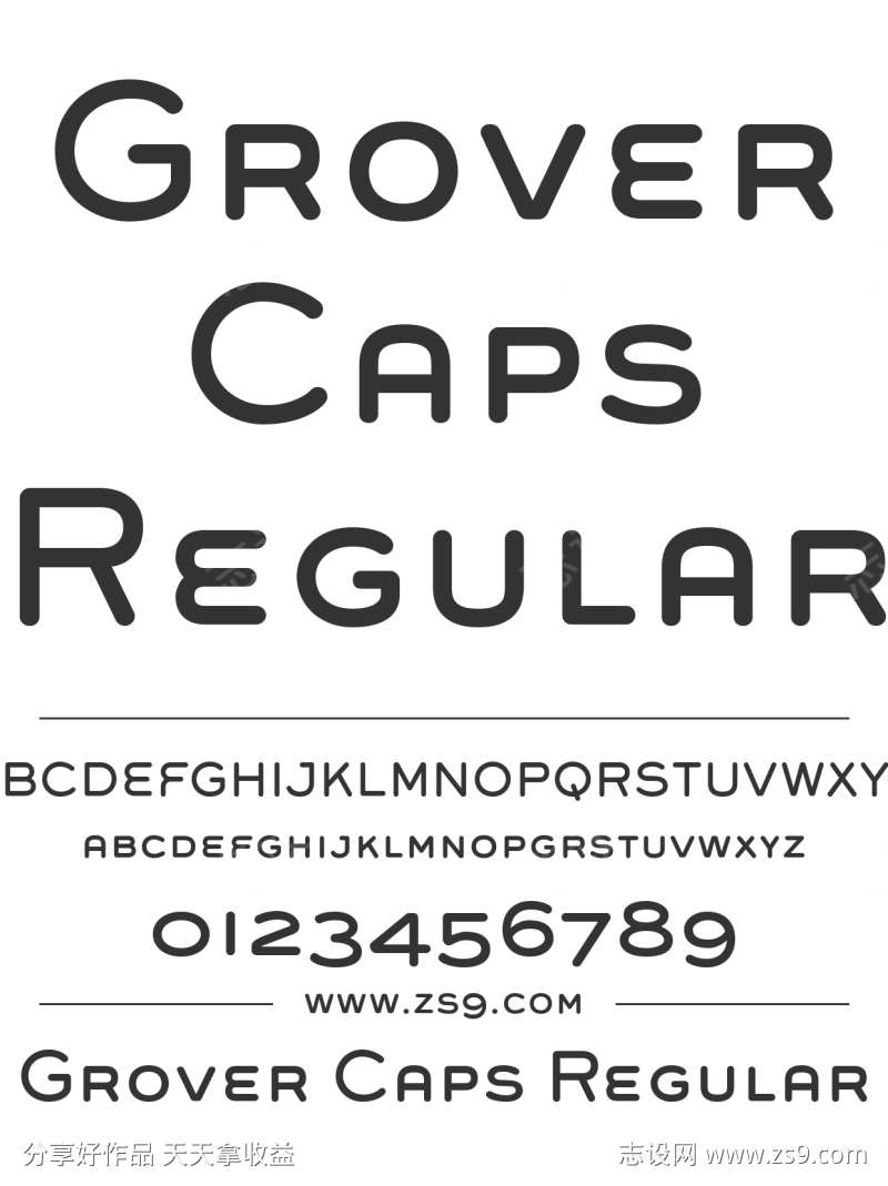 Grover Caps Regular
