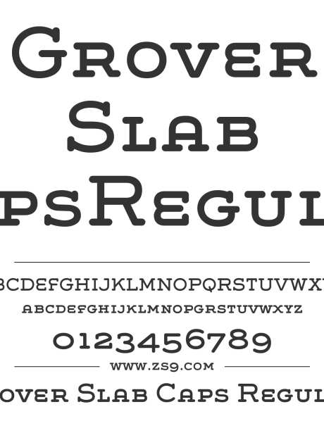 Grover Slab Caps Regular_字体下载_格式_英文_常规_免费商用-Slab,Grover,圆润-作品编号:2025111513551049-志˯设ˈ̹网