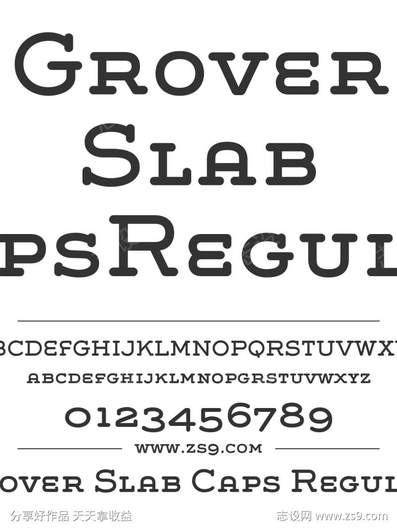 Grover Slab Caps Regular