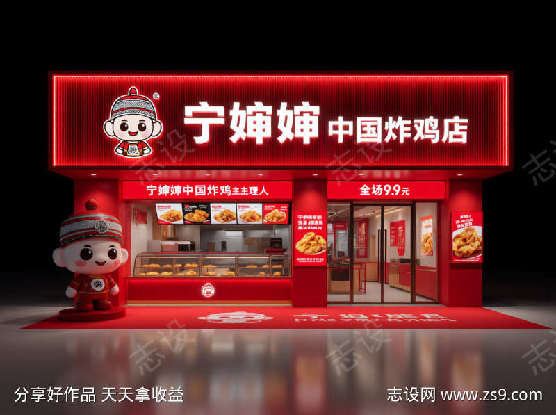 宁婶婶中国炸鸡店门店