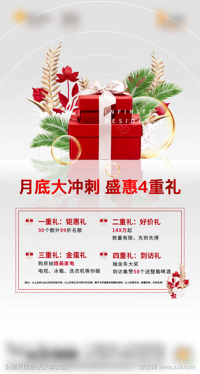 月底钜惠盛惠冲刺大字报