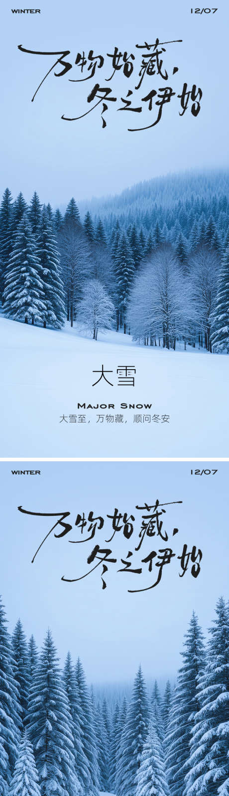 大雪节气海报_源文件下载_PSD,AI格式_900X3614像素-森林,冬季,雪景-作品编号:2025112409193436-志͵设‛ۛ网