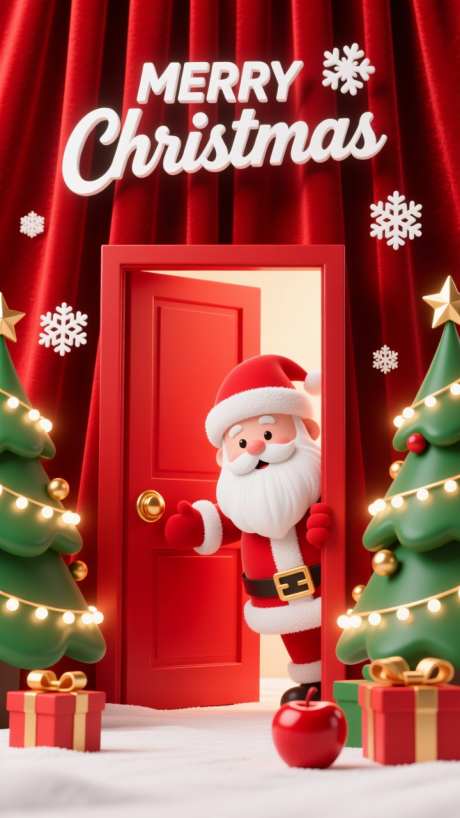 圣诞节海报背景_AI图片下载_dpmpp_2m采样_720X1280像素-背景,海报,圣诞节-作品编号:2025112417001432-志˒设·网