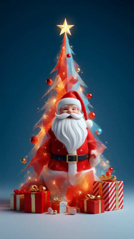圣诞节背景_AI图片下载_采样_720X1280像素-插画,西方节日,圣诞树-作品编号:2025112613504054-志ˆ设˰网