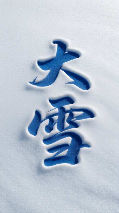 大雪节气海报背景_AI图片下载_采样_720X1280像素-书法字,雪地,背景-作品编号:2025112914114216-志′设˯网